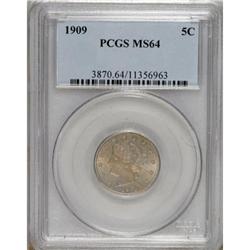 1909 5C MS64 PCGS