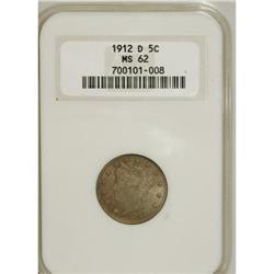 1912-D 5C MS62 NGC