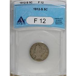 1912-S 5C F12 ANACS