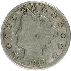 1912-S 5C F12 ANACS