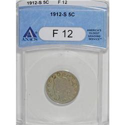 1912-S 5C F12 ANACS