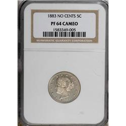 1883 5C No Cents Cameo PR64 NGC