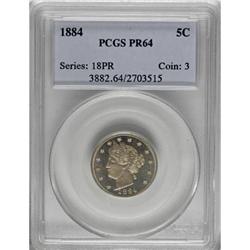 1884 5C PR64 PCGS 