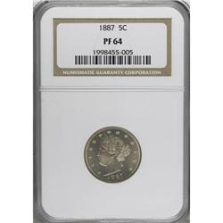 1887 5C PR64 NGC
