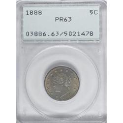1888 5C PR63 PCGS