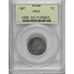 1907 5C PR63 PCGS
