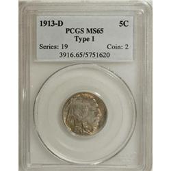 1913-D 5C Type One MS65 PCGS