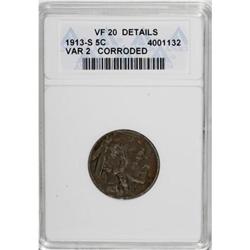 1913-S 5C Type Two VF20 ANACS