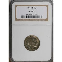 1914-S 5C MS62 NGC