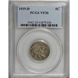 1919-D 5C VF30 PCGS
