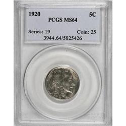 1920 5C MS64 PCGS