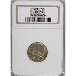 1921 5C MS63 NGC