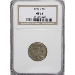 1925-D 5C MS62 NGC