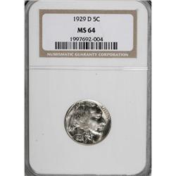 1929-D 5C MS64 NGC