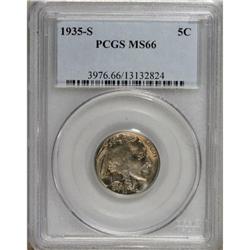 1935-S 5C MS66 PCGS