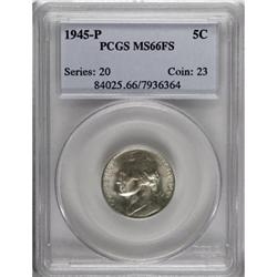 1945-P 5C Full Steps MS66 PCGS