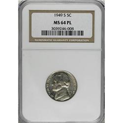 1949-S 5C MS64 NGC