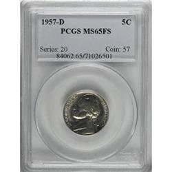 1957-D 5C Full Steps MS65 PCGS