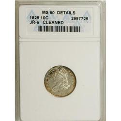 1829 10C Small 10C MS60 ANACS