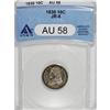 Image 1 : 1830 10C Medium 10C AU58 ANACS