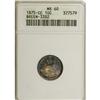 Image 1 : 1875-CC 10C Mintmark Above Bow MS60 ANACS