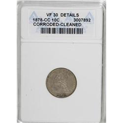 1878-CC 10C VF30 ANACS