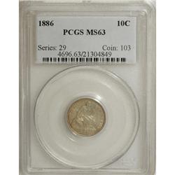 1886 10C MS63 PCGS