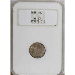 1888 10C MS63 NGC