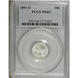 1891-O 10C MS64 PCGS