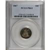 Image 1 : 1867 10C PR63 PCGS
