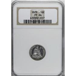 1879 10C PR64 NGC