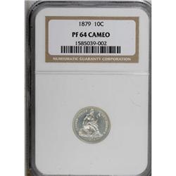 1879 10C Cameo PR64 NGC