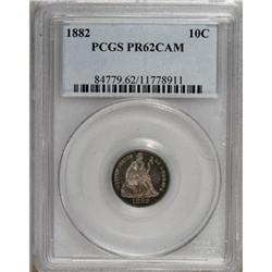1882 10C Cameo PR62 PCGS