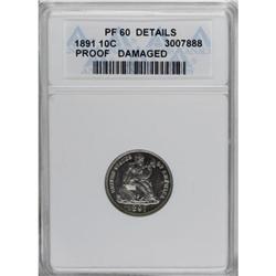 1891 10C PR60 ANACS