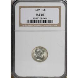 1907 10C MS65 NGC
