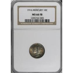 1916 10C Full Bands MS66 NGC