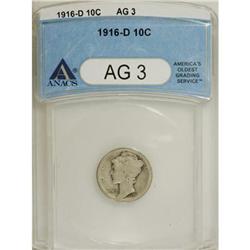 1916-D 10C AG3 ANACS
