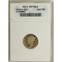 1916-D 10C AG3 ANACS