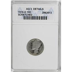 1916-D 10C AG3 ANACS