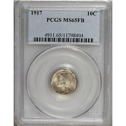 1917 10C Full Bands MS65 PCGS