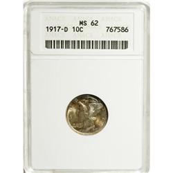 1917-D 10C MS62 ANACS