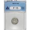 Image 1 : 1921-D 10C F15 ANACS