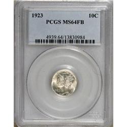 1923 10C Full Bands MS64 PCGS