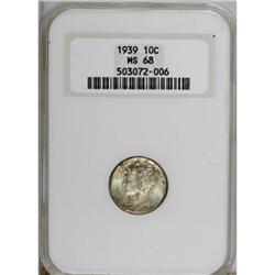 1939 10C MS68 NGC