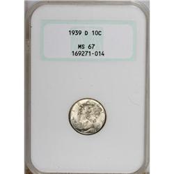 1939-D 10C MS67 NGC
