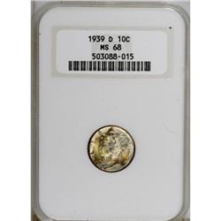 1939-D 10C MS68 NGC