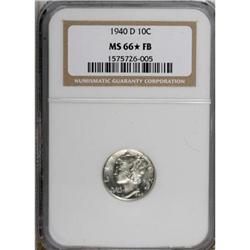 1940-D 10C Full Bands MS66 NGC