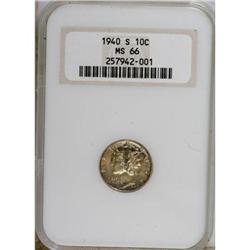 1940-S 10C MS66 NGC