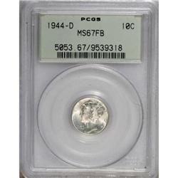 1944-D 10C Full Bands MS67 PCGS