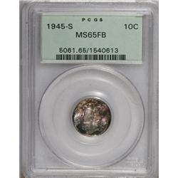 1945-S 10C Full Bands MS65 PCGS